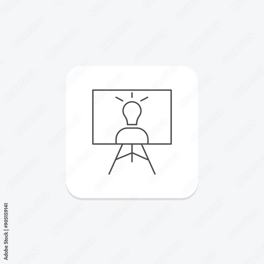 Meeting Collaboration thinline icon , vector, pixel perfect, illustrator file Meeting Collaboration thinline icon , vector, pixel perfect, illustrator file