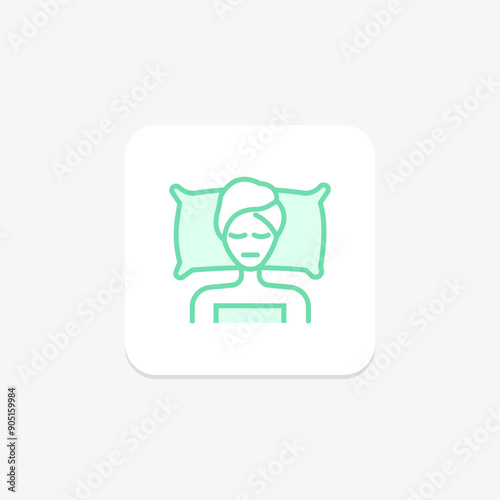 Hotel Spa duotone line icon , vector, pixel perfect, illustrator file