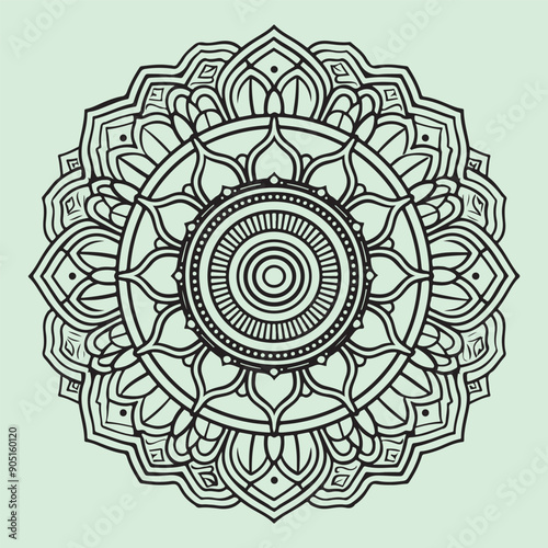 abstract background with round ornament