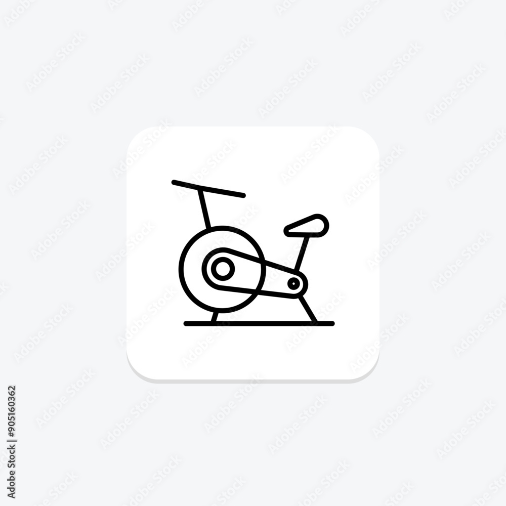 Hotel Gym line icon , vector, pixel perfect, illustrator file