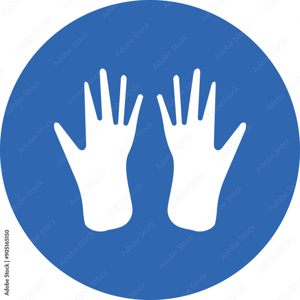 Obraz premium Surgical Gloves glyph circle icon