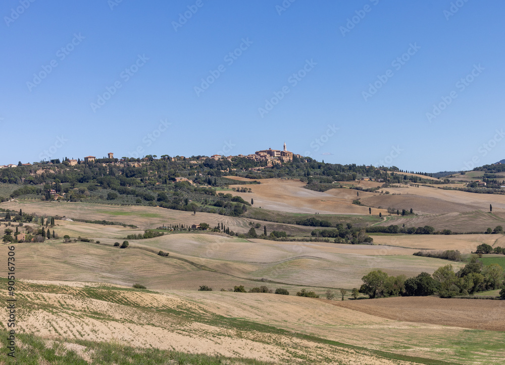 Obraz premium The rural landscape near Pienza in Tuscany. Italy