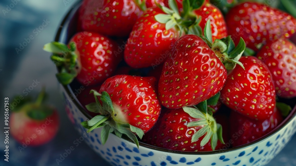 Fresh strawberries in a bowl Fresh strawberries in a bowl