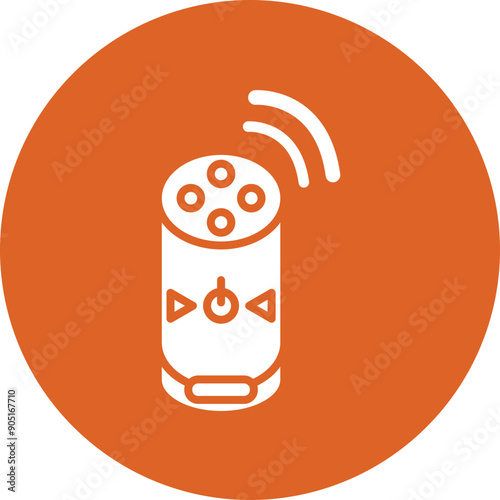 Bluetooth Speaker glyph circle icon