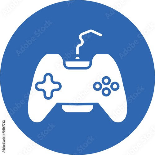 Game Controller glyph circle icon