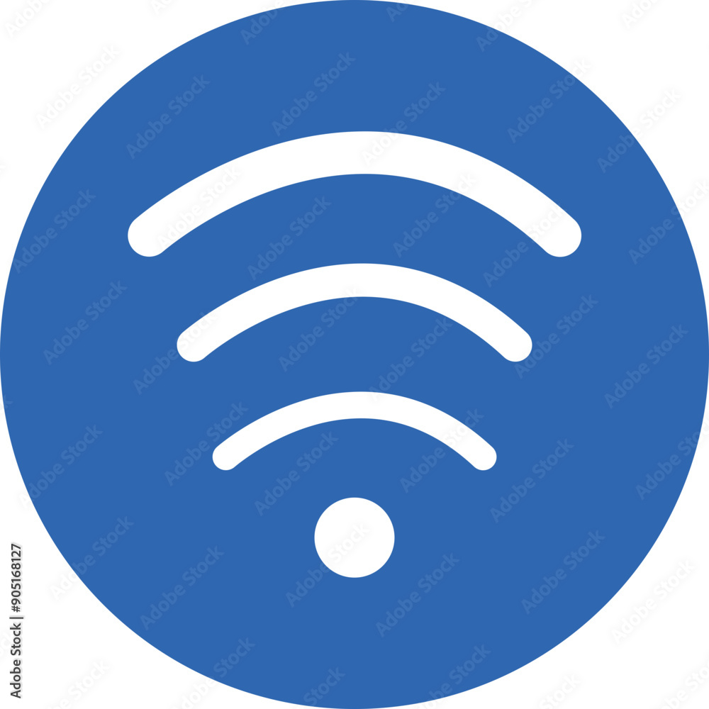 WiFi Signal glyph circle icon WiFi Signal glyph circle icon