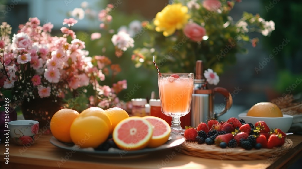 Naklejka premium Summer Fruit Delight