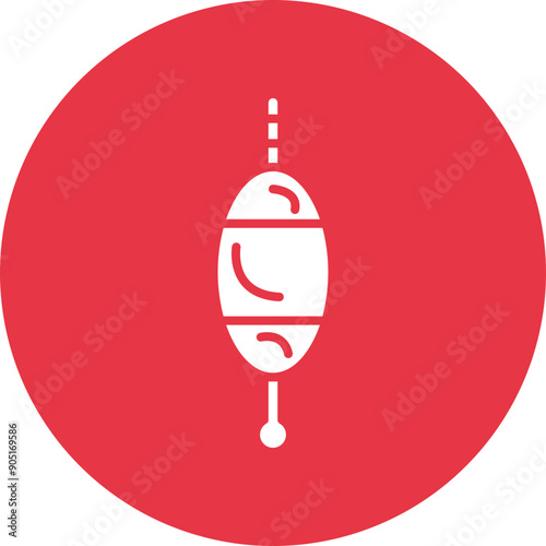 Bobber glyph circle icon
