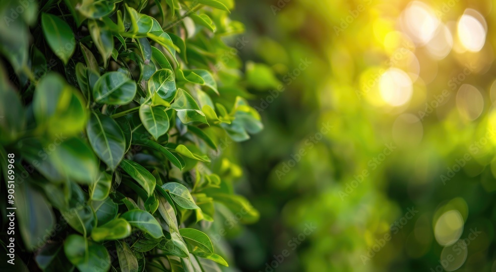 Green hedges in a garden, spring nature with sunlight. Green hedges in a garden, spring nature with sunlight.
