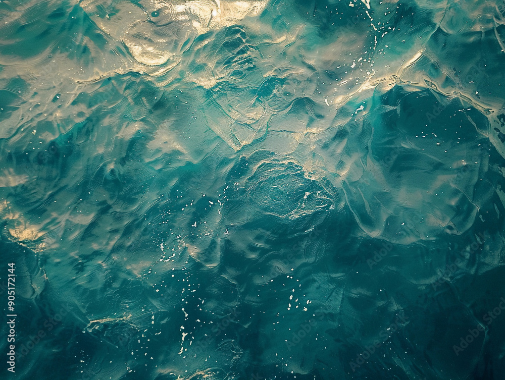 Turbulent Ocean Waters Reflecting Sunlight During a Midday Coastal Adventure Turbulent Ocean Waters Reflecting Sunlight During a Midday Coastal Adventure