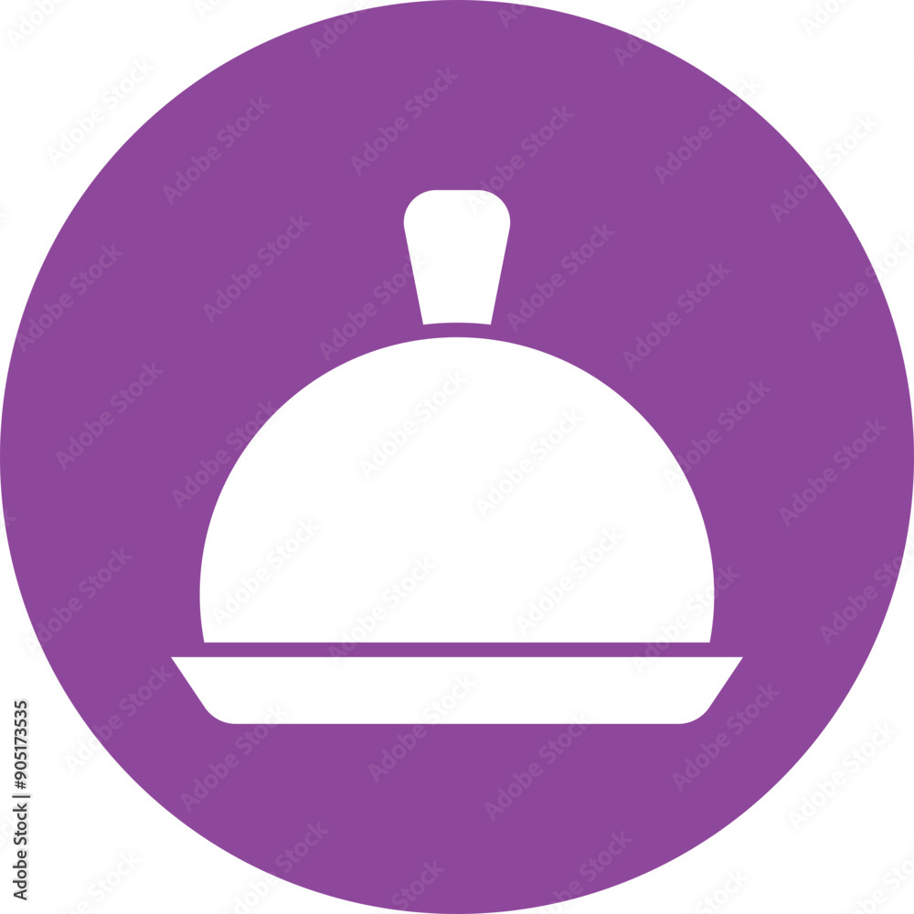 Cloche glyph circle icon Cloche glyph circle icon