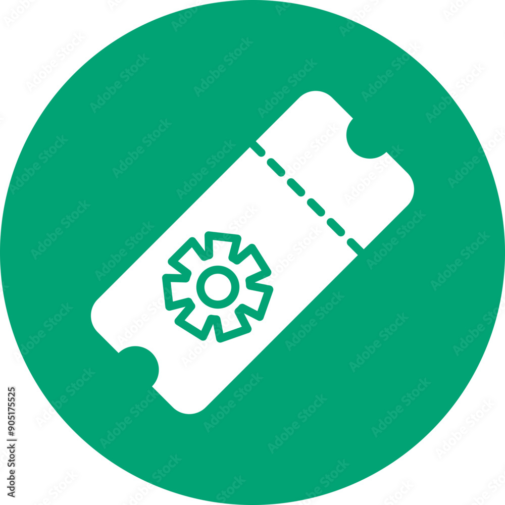 Support Ticket glyph circle icon Support Ticket glyph circle icon