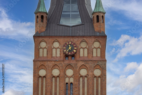 Obraz na płótnie Szczecin Cathedral, the second tallest church in Poland, Szczecin, Poland w salonie