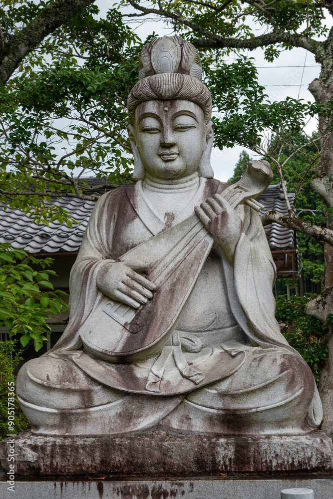 Stone statue of