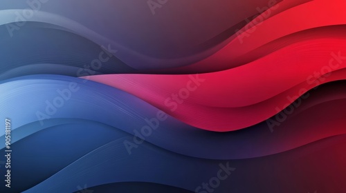 Abstract Business Banner Background with Red and Blue Gradient Color Generative AI