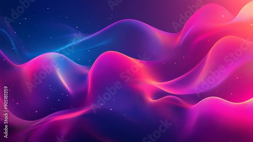 Abstract Business Conference Design Template for Science and Corporate Digital Background Generative AI