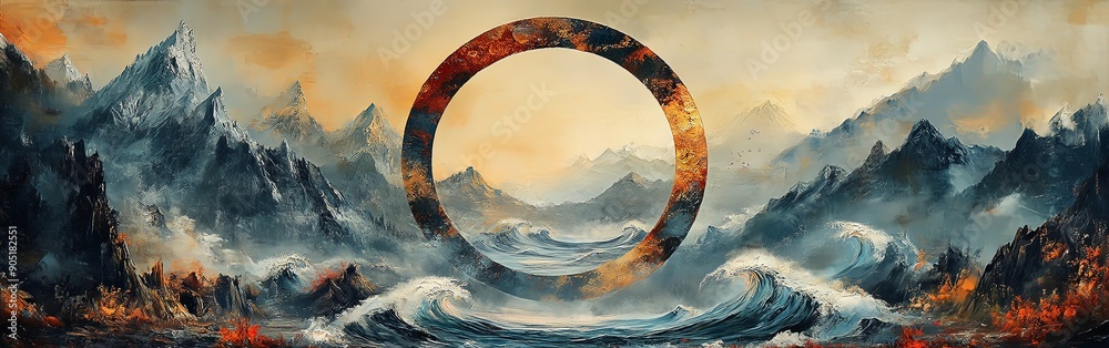 Abstract Landscape with Bold Expressions Abstract Landscape with Bold Expressions