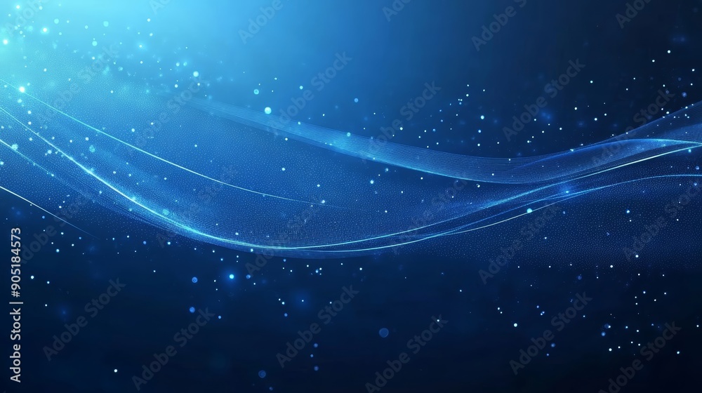 Blue Business Presentation Background with Lighting Effect for Text and Message Board Design Generative AI Blue Business Presentation Background with Lighting Effect for Text and Message Board Design Generative AI