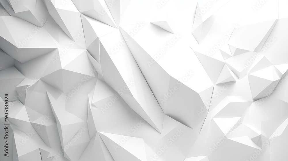 Corporate Clean White Low Poly Background Loop for Business and Technology Use Generative AI Corporate Clean White Low Poly Background Loop for Business and Technology Use Generative AI