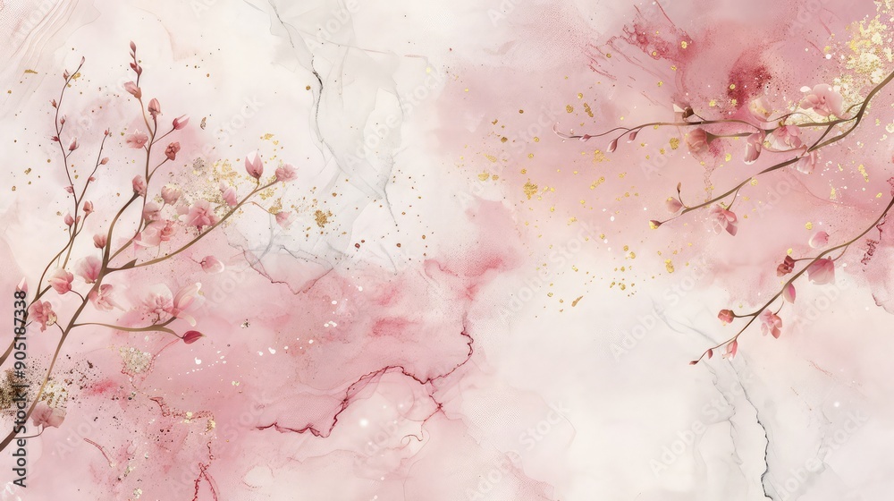 White and ruby red marble texture background. Trendy template for ...