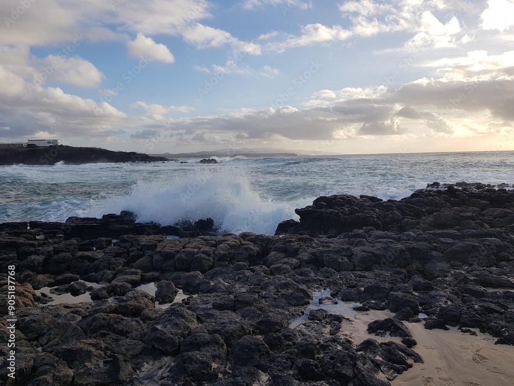 beach with rocks and sea beach with rocks and sea
