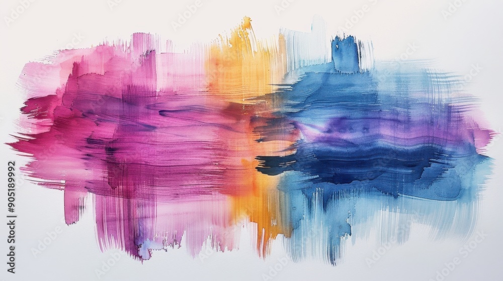 Watercolor brushstrokes, modern abstract texture.