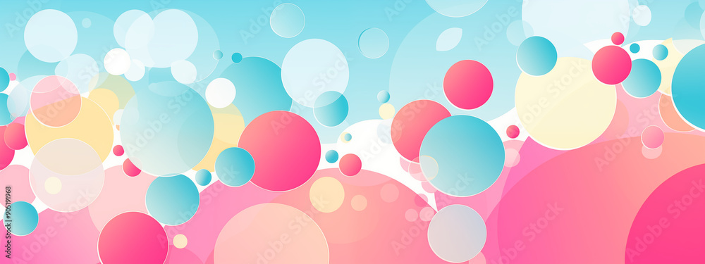 Bright Colorful Bubbles On A Gradient Background With Soft Pastel Colors Creating A Joyful And Vibrant Visual Experience Bright Colorful Bubbles On A Gradient Background With Soft Pastel Colors Creating A Joyful And Vibrant Visual Experience