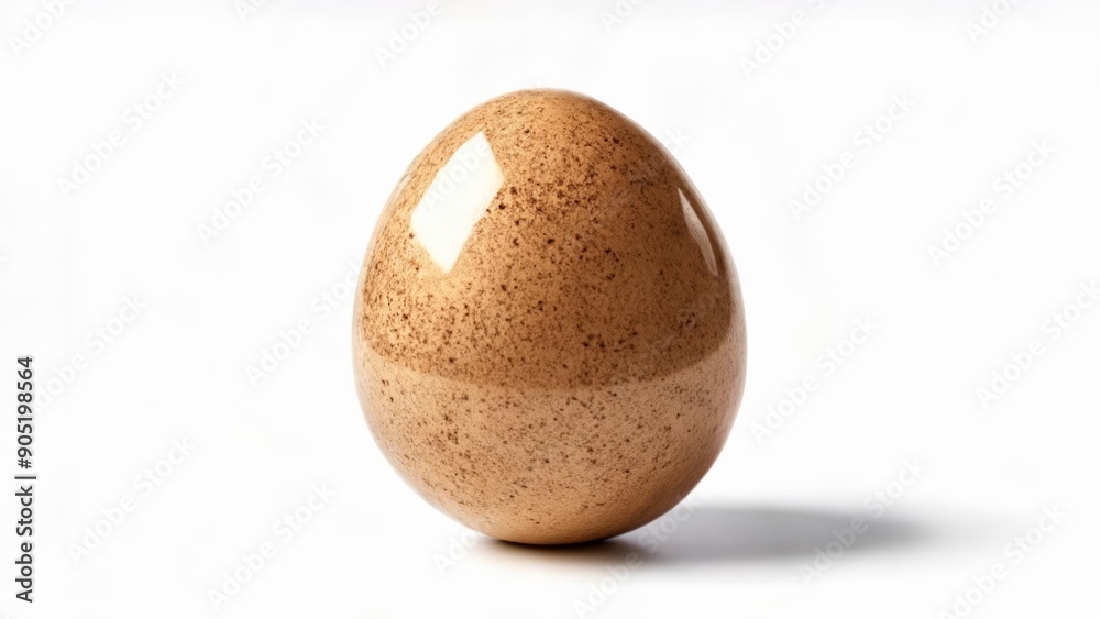 Elegant brown egg with a glossy finish Elegant brown egg with a glossy finish