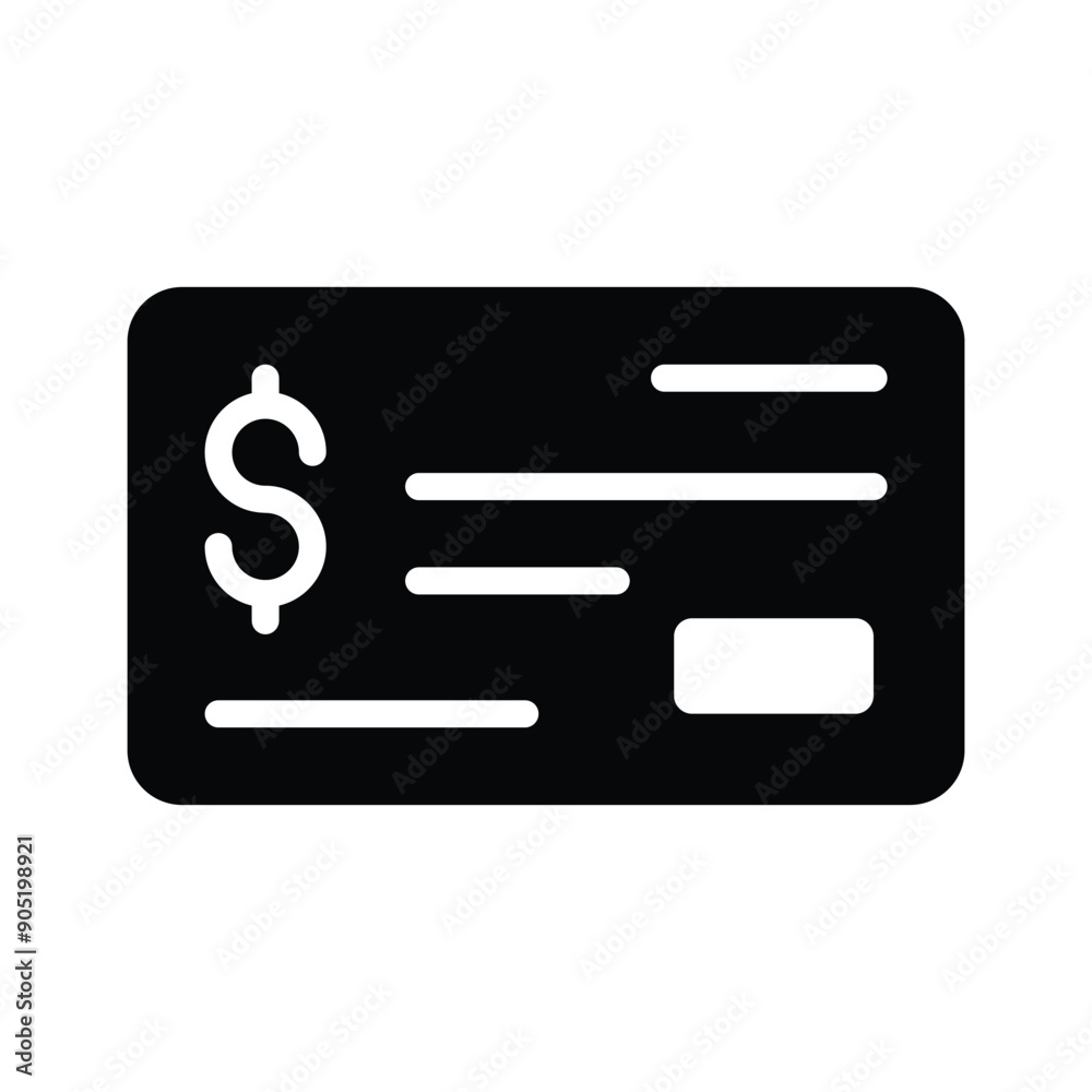 Secure payments and simplifies your transactions with our bank cheque icon Secure payments and simplifies your transactions with our bank cheque icon