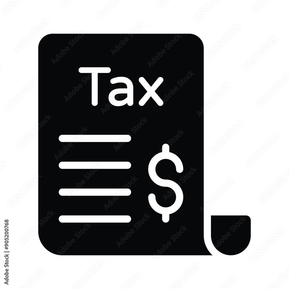 Premium quality flat icon of tax record is now available to use Premium quality flat icon of tax record is now available to use