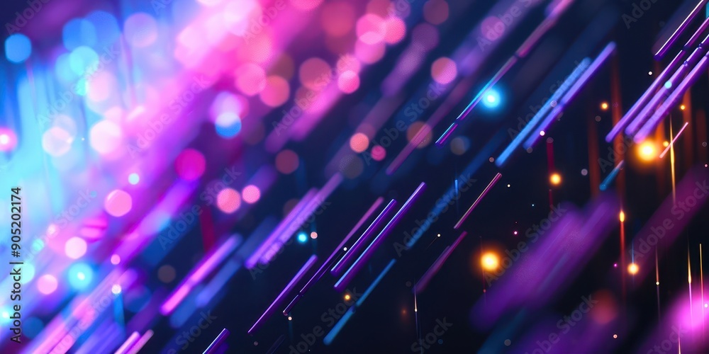 Abstract background featuring colorful light streaks and glowing orbs, perfect for creating a vibrant and energetic atmosphere. Abstract background featuring colorful light streaks and glowing orbs, perfect for creating a vibrant and energetic atmosphere.