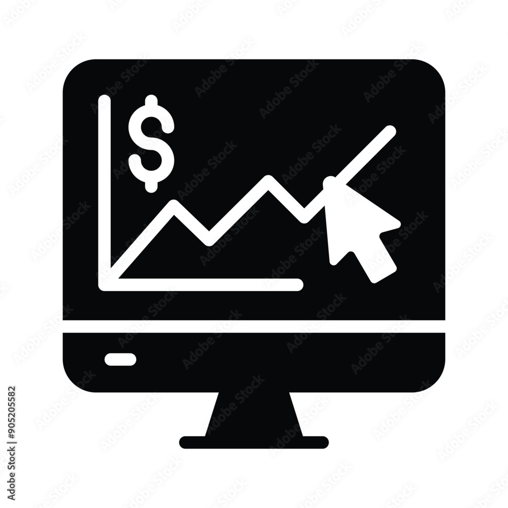 Get your hands on this flat icon of business analytics Get your hands on this flat icon of business analytics