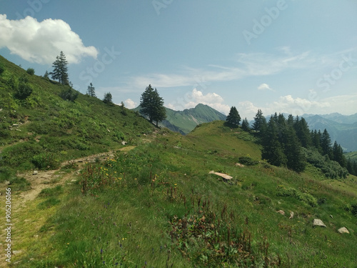 Wunderschöne Berglandschaft im Bregenzerwald in Vorarlberg photo