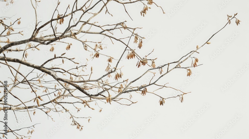 Thornless Honey locust bare branches with seed pods Latin name Gleditsia triacanthos f inermis Thornless Honey locust bare branches with seed pods Latin name Gleditsia triacanthos f inermis