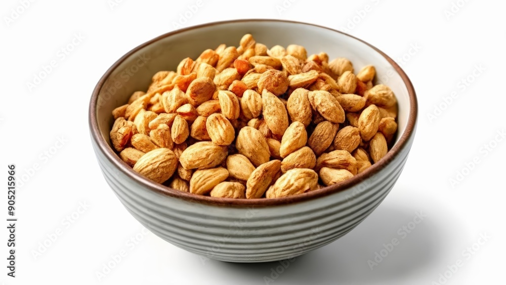 A bowl of almonds a healthy snack option A bowl of almonds a healthy snack option