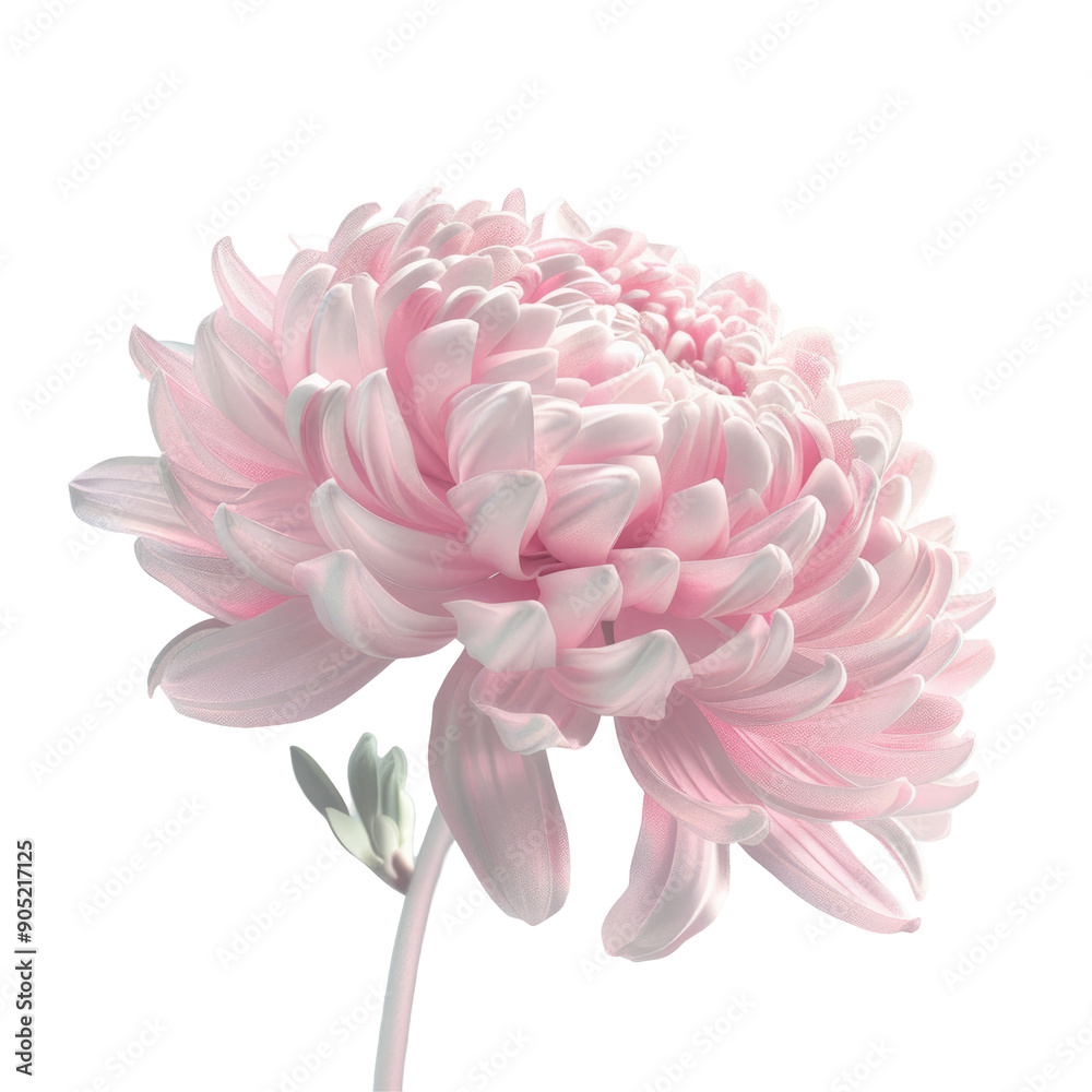 Pink chrysanthemum on transparent background Pink chrysanthemum on transparent background