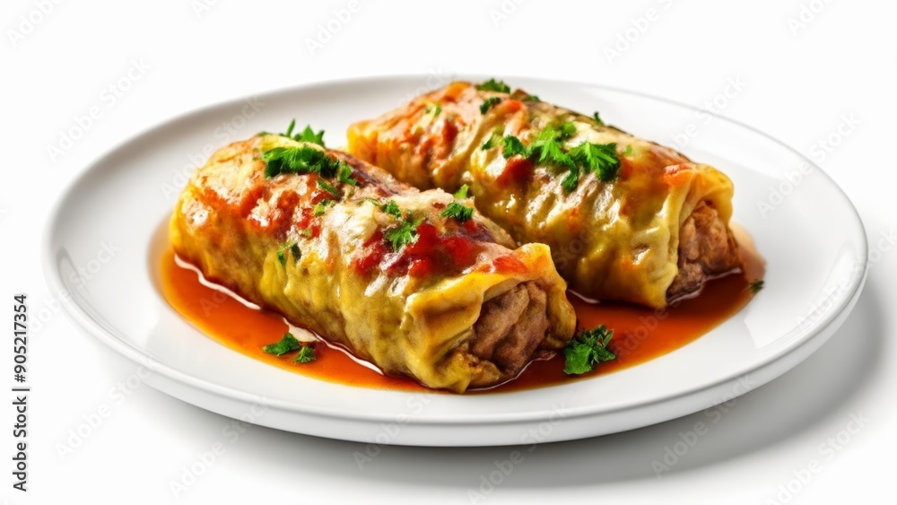 Deliciously stuffed peppers ready to be savored Deliciously stuffed peppers ready to be savored