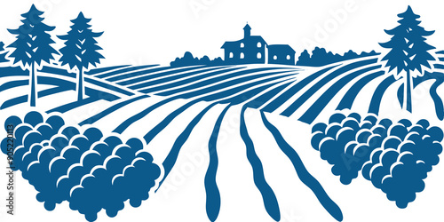 Stunning Vineyard Silhouette Images for Your Wine and Nature Projects
