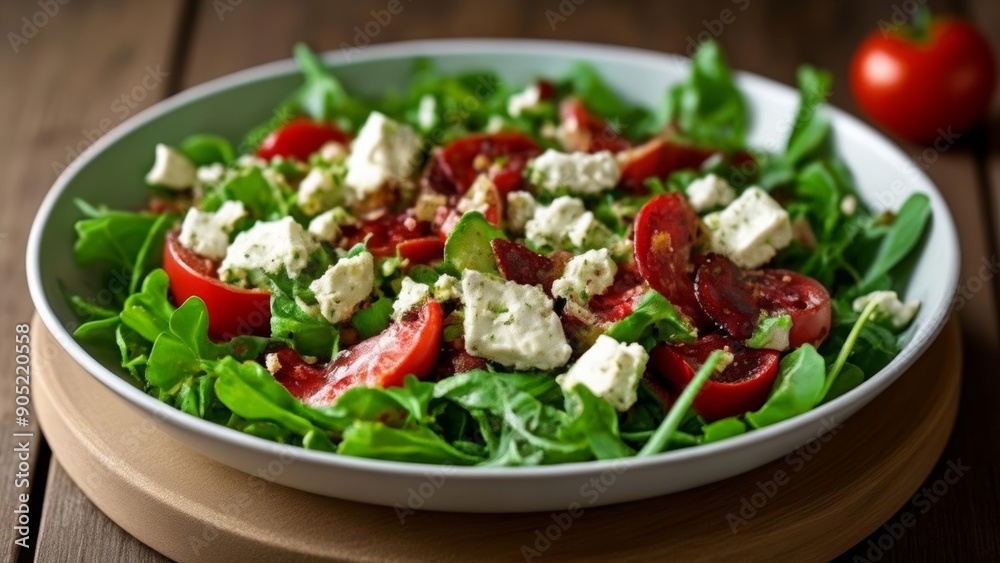  Fresh and vibrant salad ready to be savored
