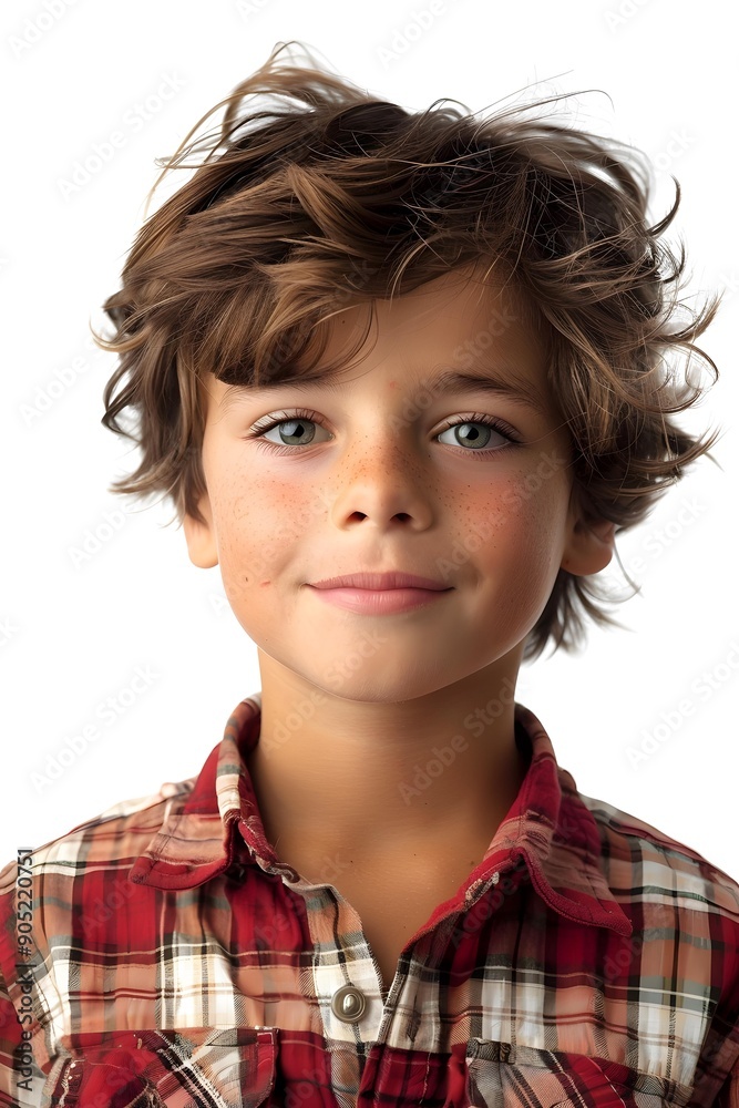 Portrait of a boy with freckles and green eyes Portrait of a boy with freckles and green eyes