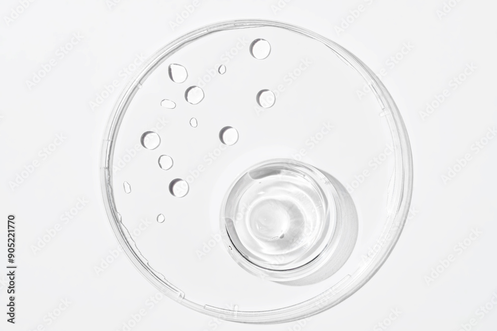 A close-up photo of a petri dish filled with aloe vera gel and aloe leaf, set against a white background. A close-up photo of a petri dish filled with aloe vera gel and aloe leaf, set against a white background.