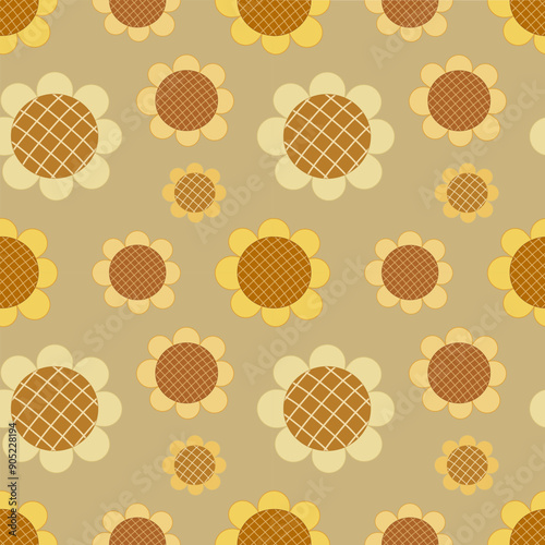 seamless pattern with flowers