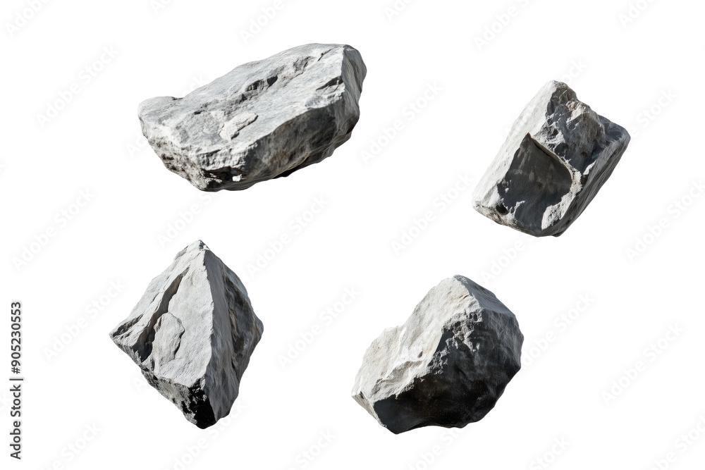 Various rocks displaying different shapes and textures Various rocks displaying different shapes and textures