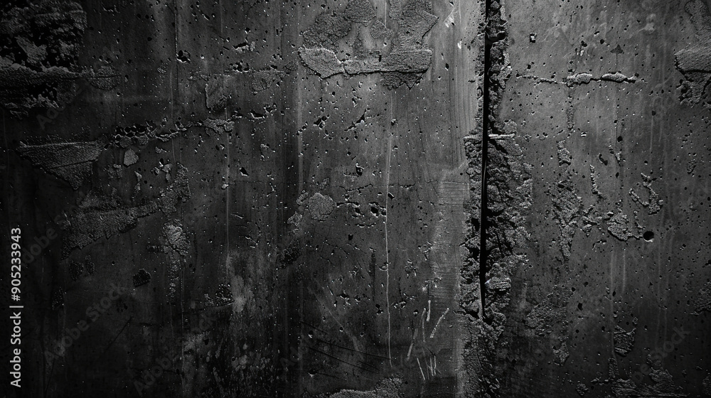 Fototapeta premium Dark Grey Textured Concrete Wall Background, High-Resolution Concrete Surface, Subtle Texture and Depth, Modern Industrial Design, Grungy Concrete Finish, Elegant Dark Grey Wall Texture