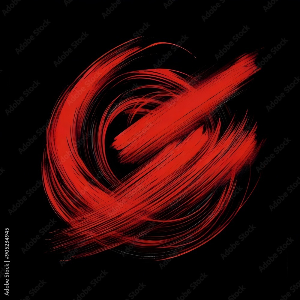 Naklejka premium Abstract RED Neon Light Streaks WALLPAPER 