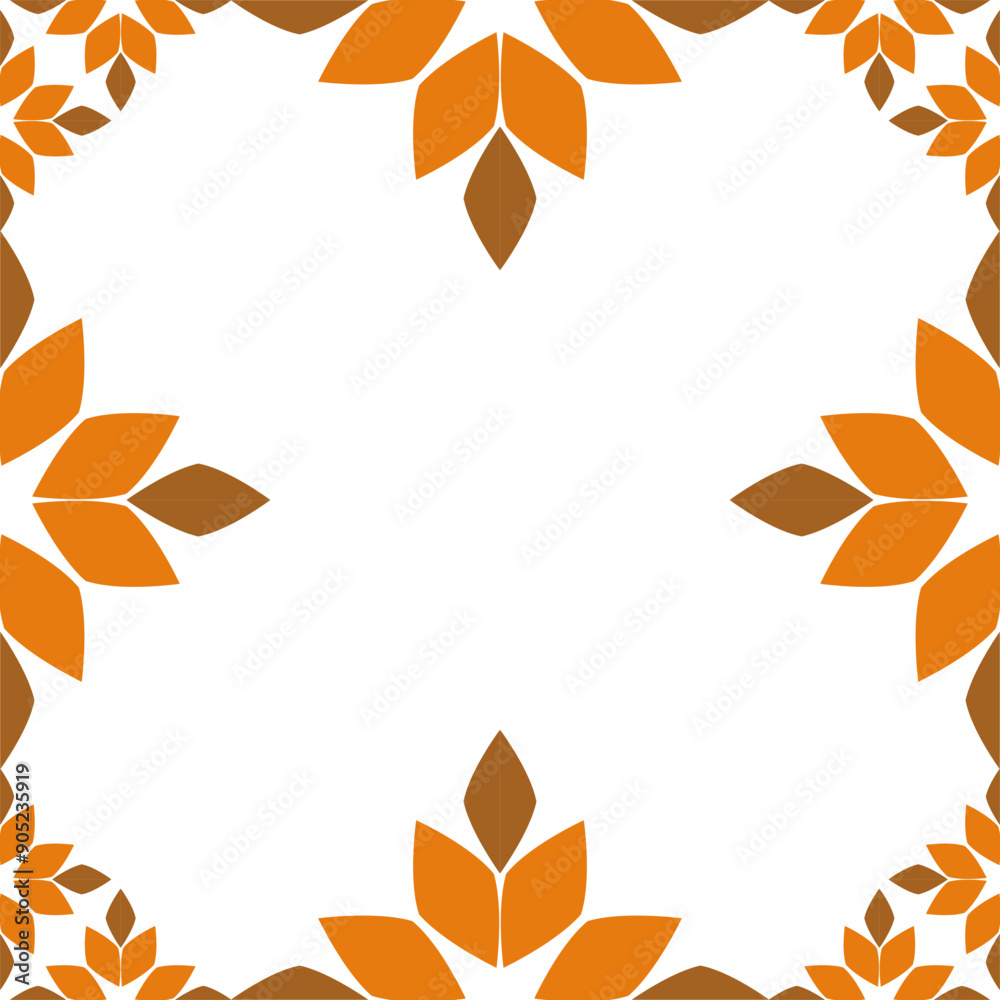 floral frame with floral element floral frame with floral element