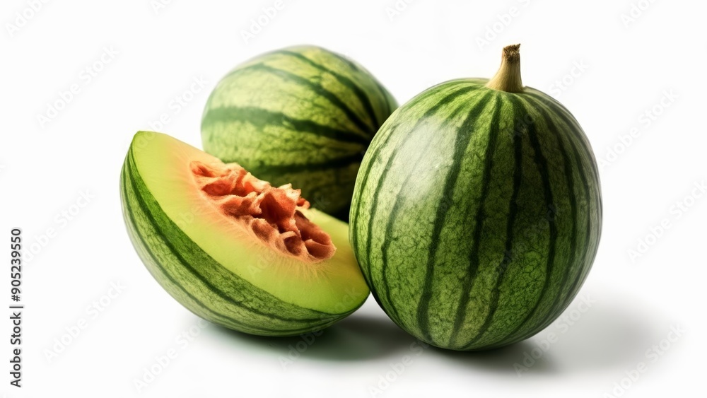 Fresh watermelon slices ready to enjoy Fresh watermelon slices ready to enjoy