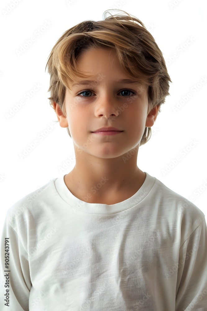 Portrait of a Young Boy with Blonde Hair Portrait of a Young Boy with Blonde Hair