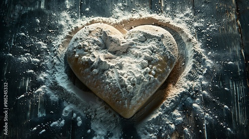 A heart-shaped donut, perfect for celebrating love and special occasions, or as a sweet indulgence.