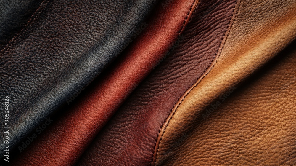 Luxurious Textured Leather Material Background with Rich Tones and Natural Grain Detail Luxurious Textured Leather Material Background with Rich Tones and Natural Grain Detail